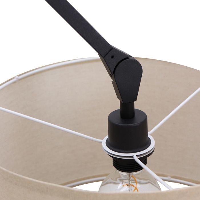 Modern ceiling light black, Timmy