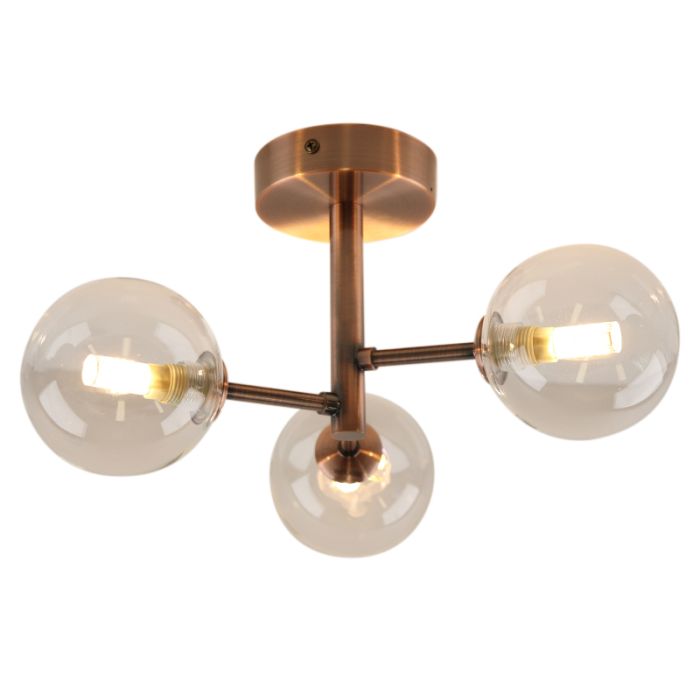 Modern ceiling light copper, Amer, IP44