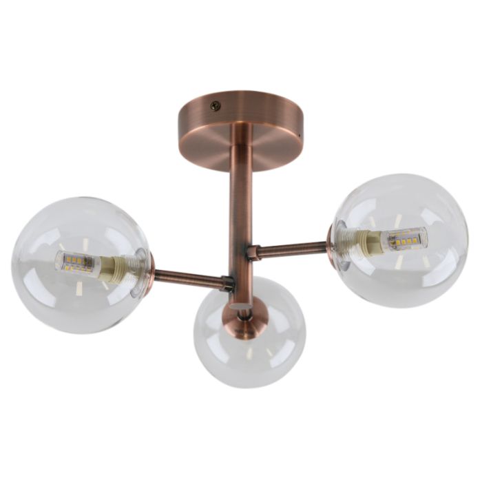 Modern ceiling light copper, Amer, IP44