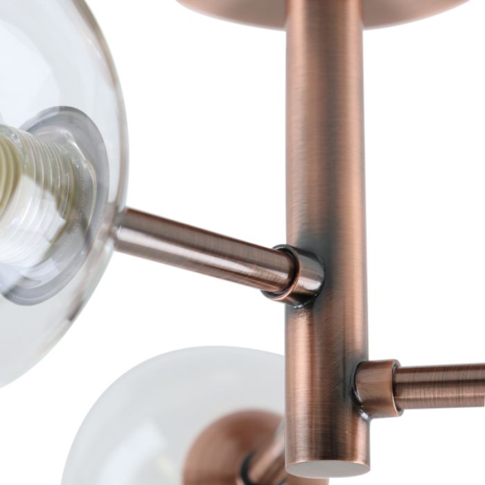 Modern ceiling light copper, Amer, IP44