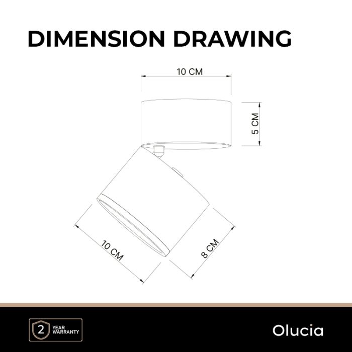 Modern ceiling spotlight black, Thomas
