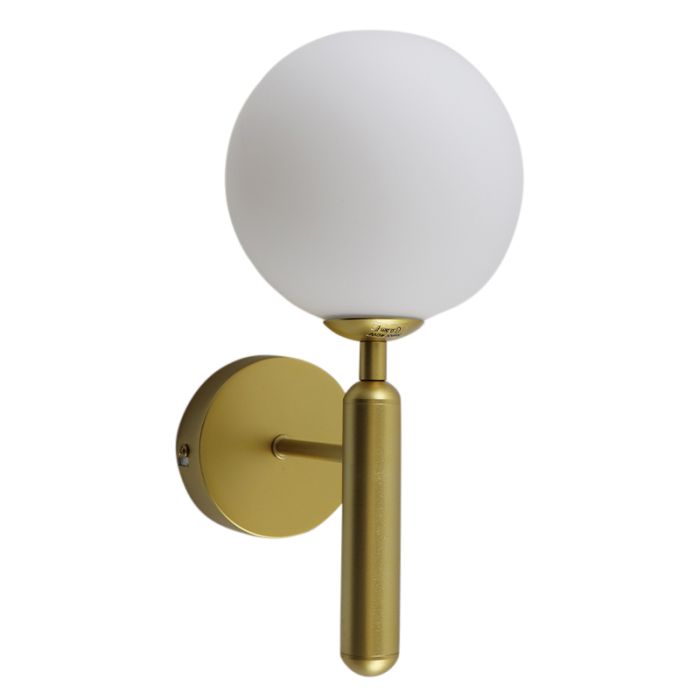 Modern bathroom wall light brass, Tiemen, IP44