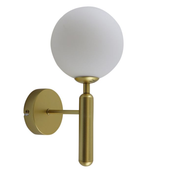 Modern bathroom wall light brass, Tiemen, IP44