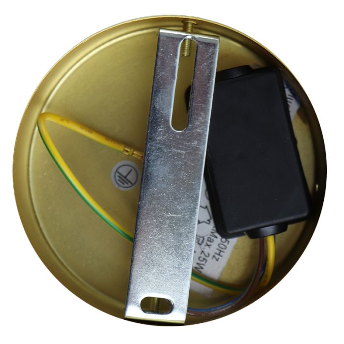 Modern bathroom wall light brass, Tiemen, IP44