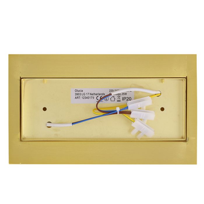Modern wall light brass, Perry