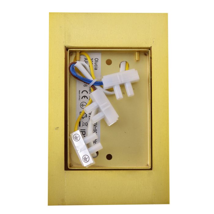 Modern wall light brass, Perry