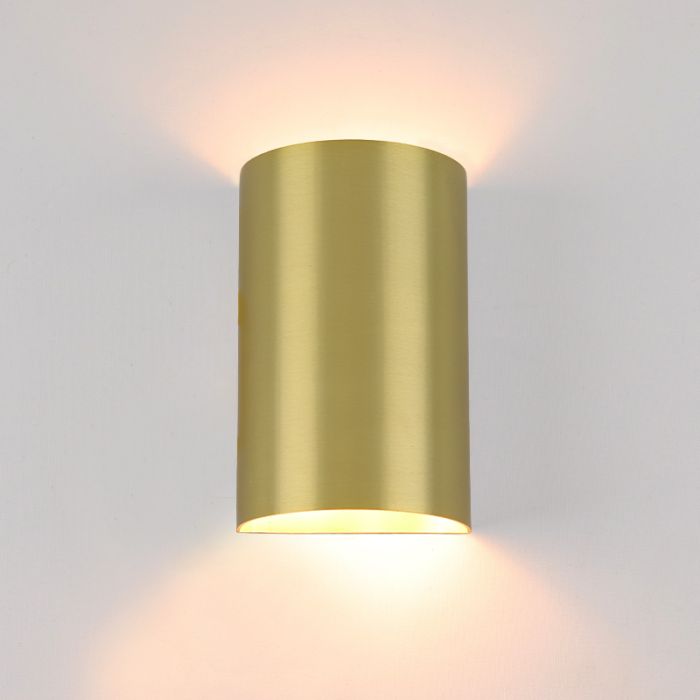 Modern wall light brass, Perry