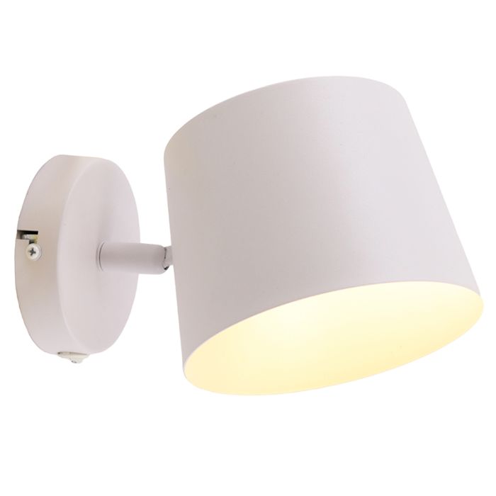 Modern wall spotlight white, Rinke, with switch