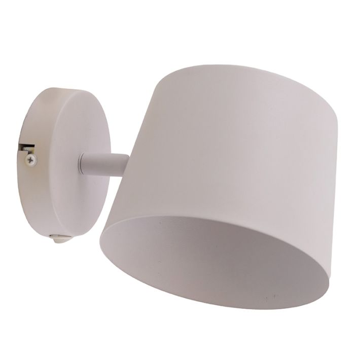 Modern wall spotlight white, Rinke, with switch