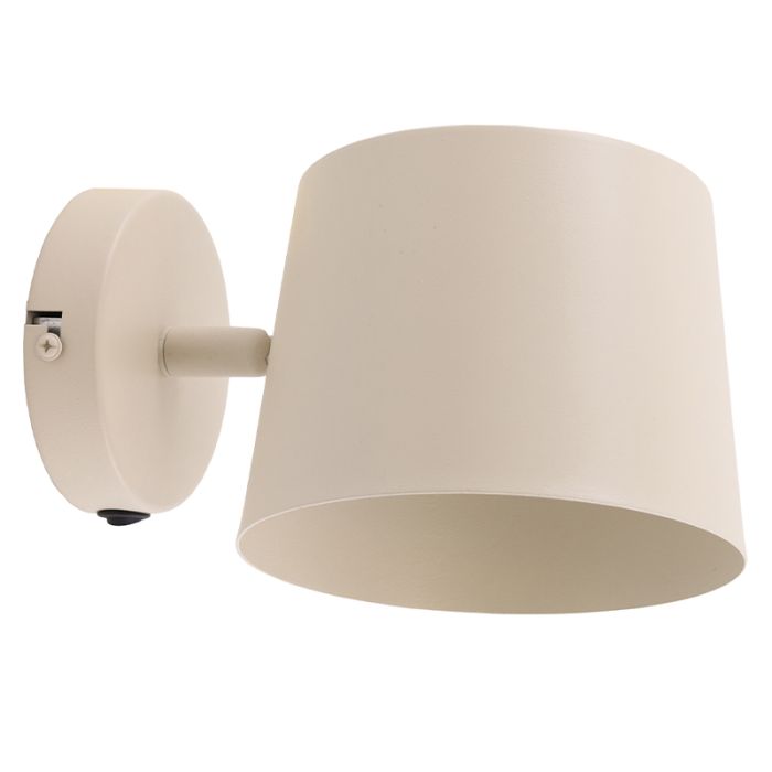 Modern wall spotlight beige, Rinke, with switch