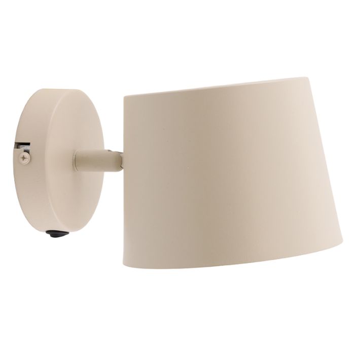 Modern wall spotlight beige, Rinke, with switch