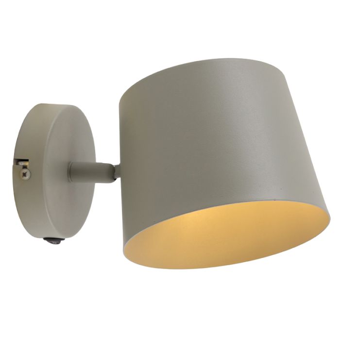 Modern wall spotlight green, Rinke, with switch