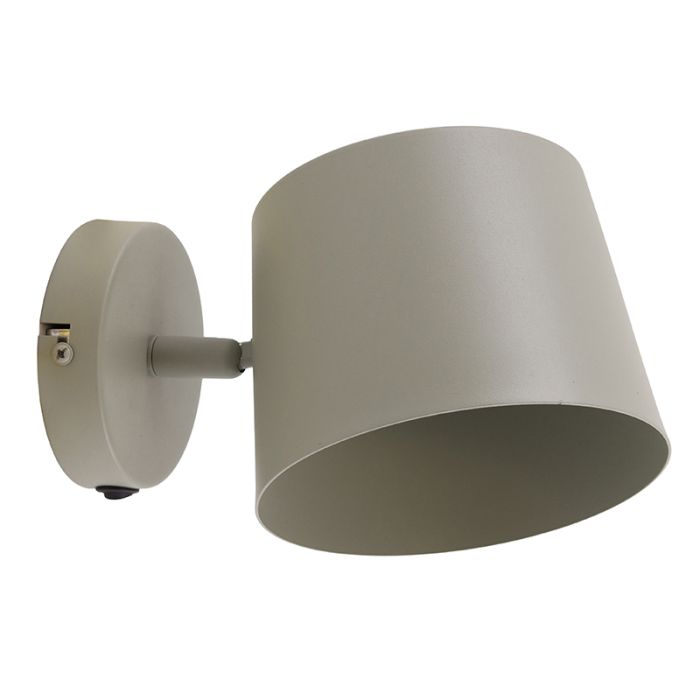 Modern wall spotlight green, Rinke, with switch