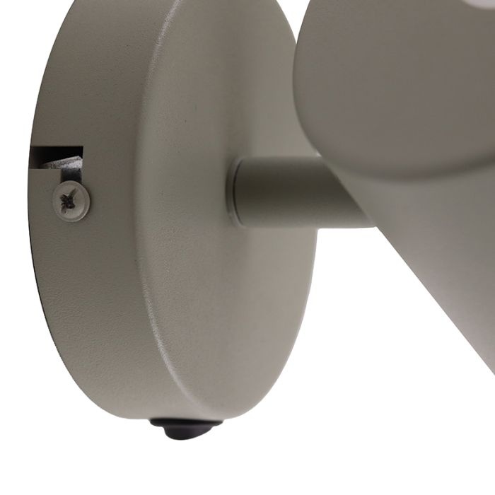 Modern wall spotlight green, Rinke, with switch