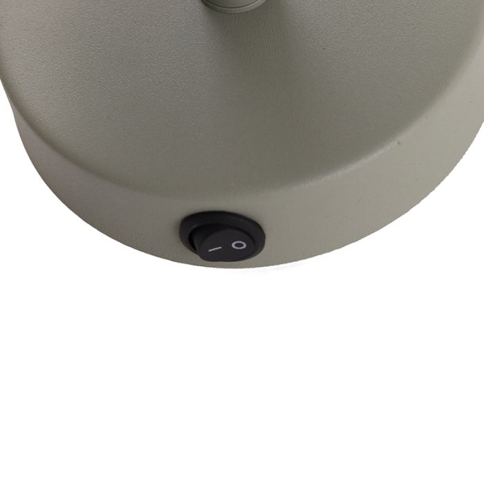 Modern wall spotlight green, Rinke, with switch