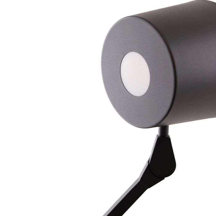 Modern wall light black, Rinke, with switch