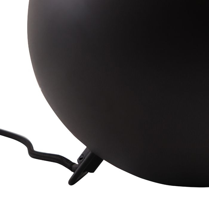 Modern table lamp black, Whitney, with switch
