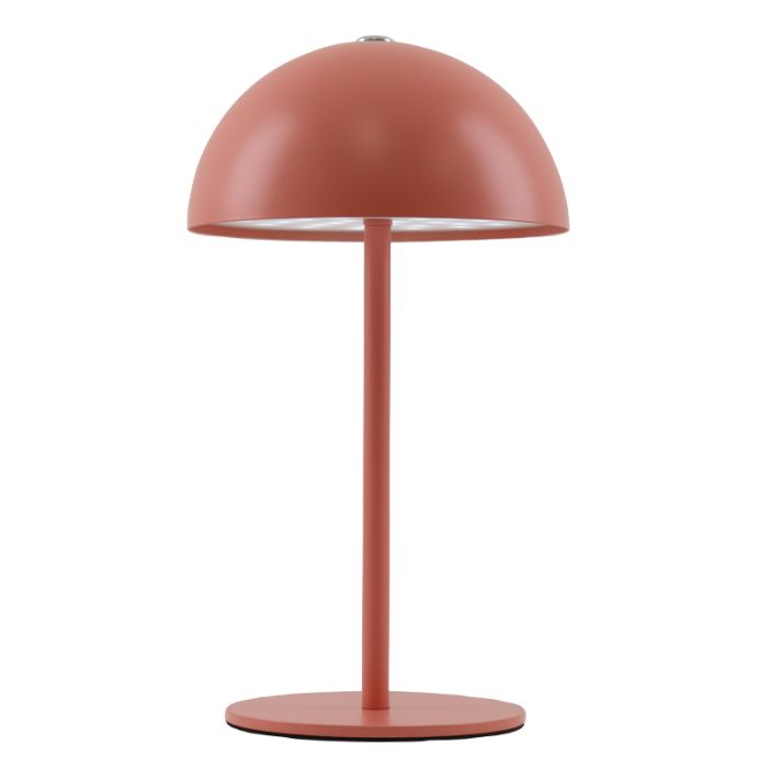 Retro table lamp terracotta, Douwe, 4W, dim to warm LED, with touch dimmer