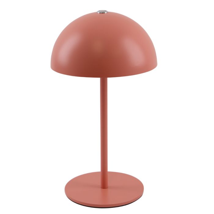 Retro table lamp terracotta, Douwe, 4W, dim to warm LED, with touch dimmer