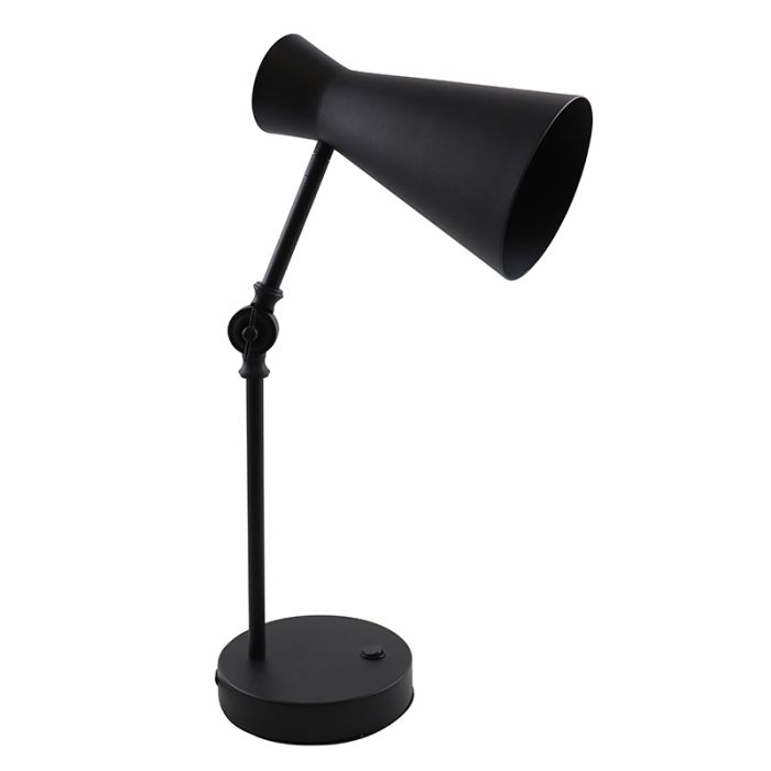 Modern table lamp black, Steve, with switch