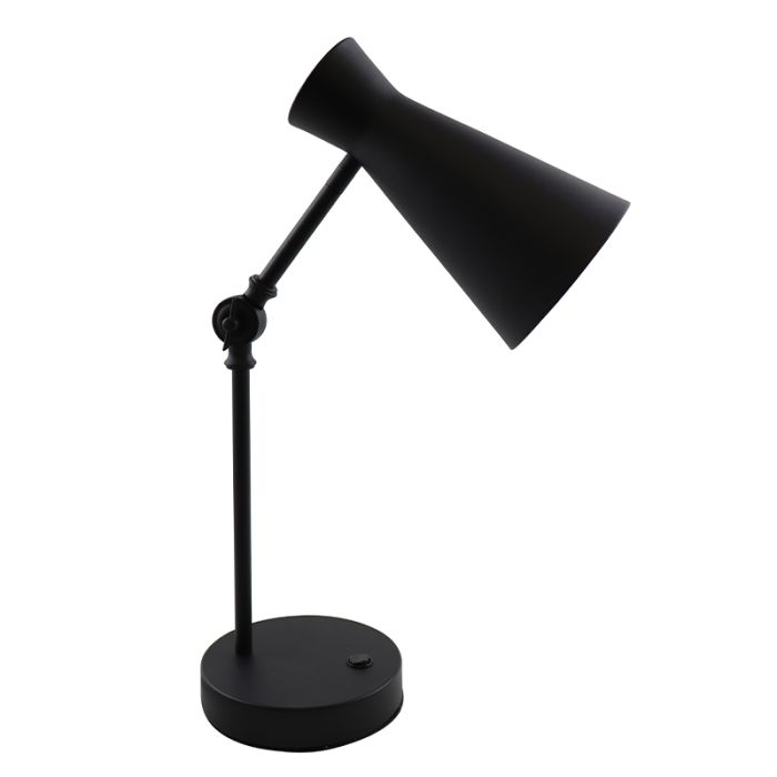 Modern table lamp black, Steve, with switch