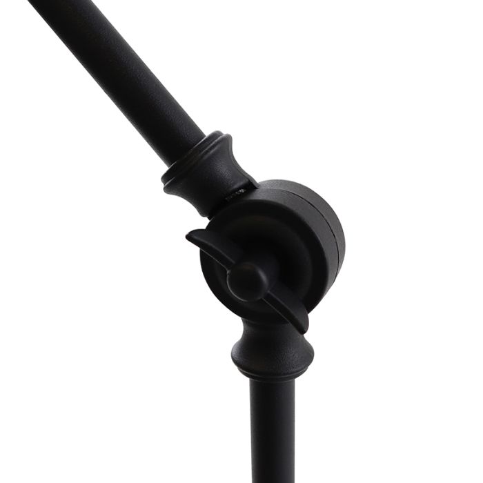 Modern table lamp black, Steve, with switch