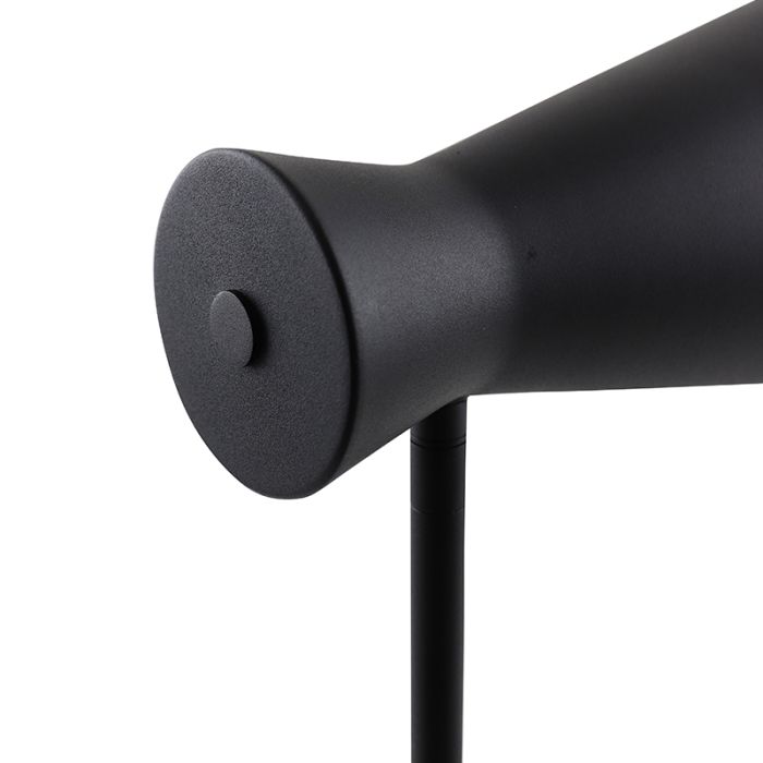 Modern table lamp black, Steve, with switch