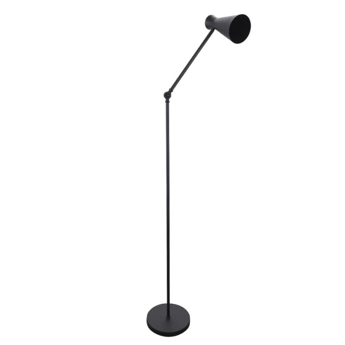 Modern floor lamp black, Steve, with switch