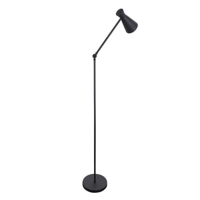 Modern floor lamp black, Steve, with switch