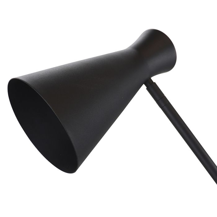 Modern floor lamp black, Steve, with switch