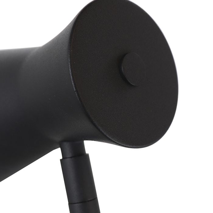 Modern floor lamp black, Steve, with switch