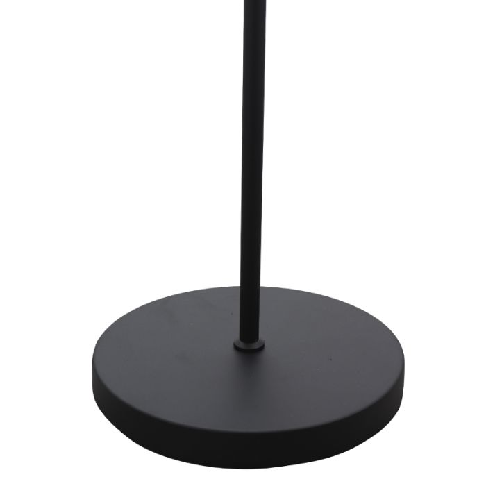 Modern floor lamp black, Steve, with switch