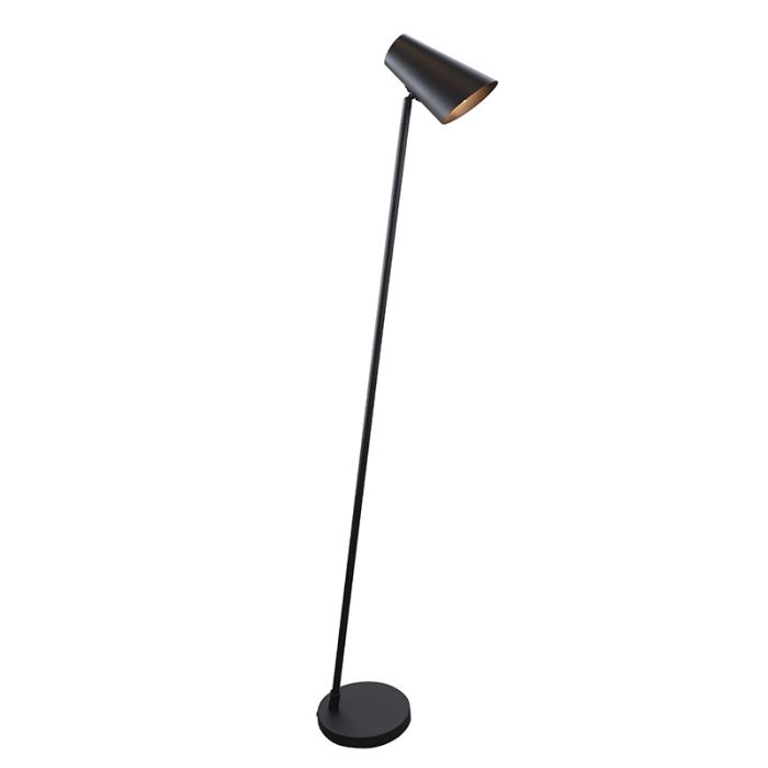 Modern floor lamp black, Taro, with switch