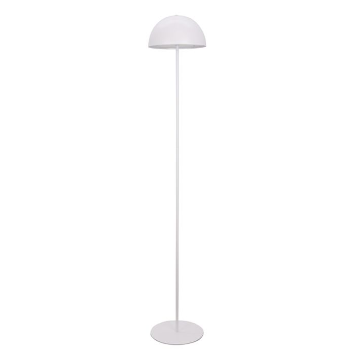 Retro floor lamp white, Douwe, 4W, dim to warm LED, with touch dimmer