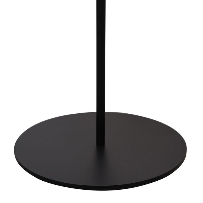 Retro floor lamp black, Douwe, 4W, dim to warm LED, with touch dimmer