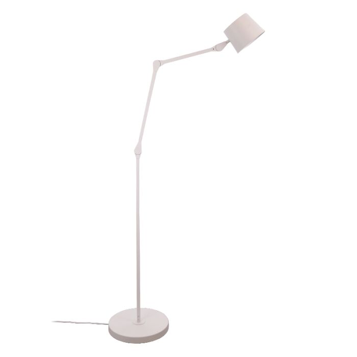 Modern floor lamp white, Rinke, with switch