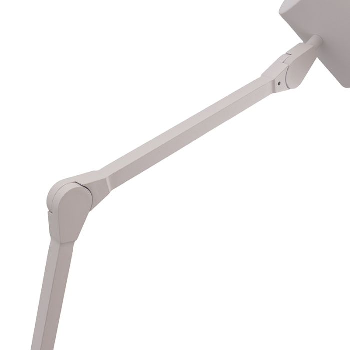 Modern floor lamp white, Rinke, with switch