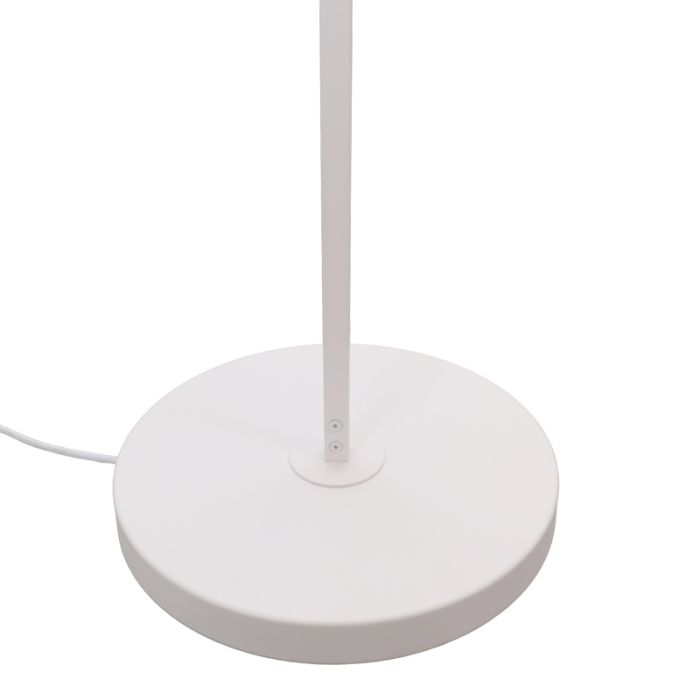 Modern floor lamp white, Rinke, with switch