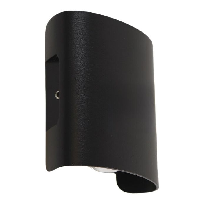 Aluminium outdoor light black, Marcio, 2W, 3000K LED, IP54