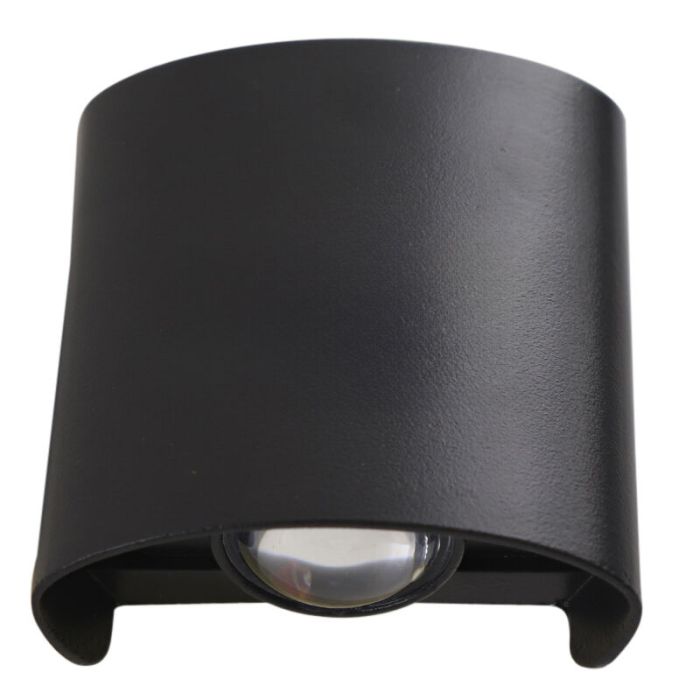 Aluminium outdoor light black, Marcio, 2W, 3000K LED, IP54