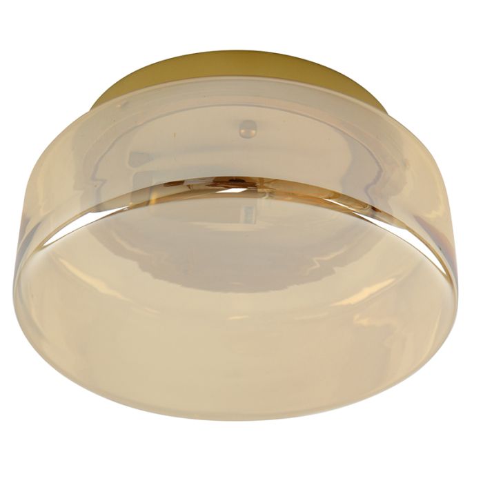 Design flush ceiling light amber, Byron