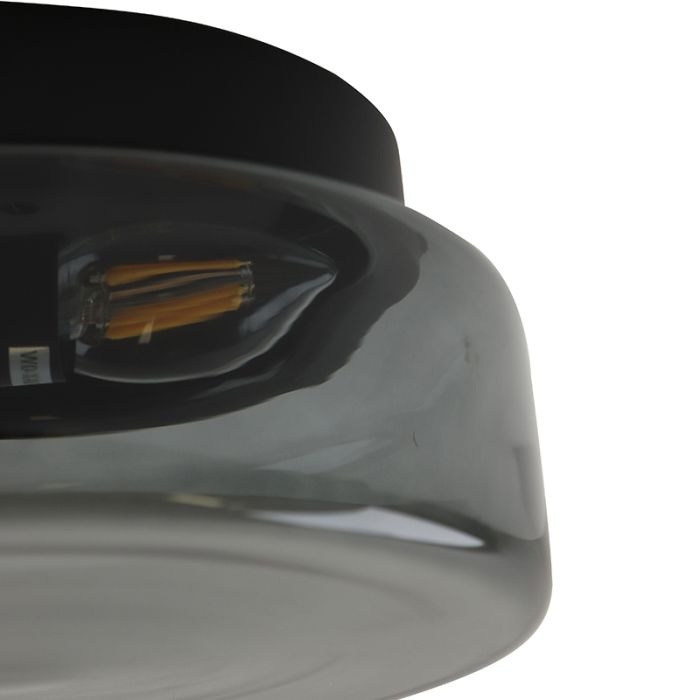 Design flush ceiling light grey, Byron