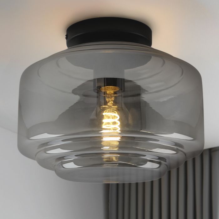 Design flush ceiling light grey, Maret