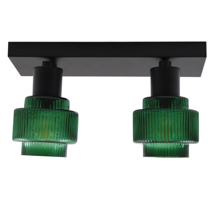 Retro ceiling spotlight green, Paris