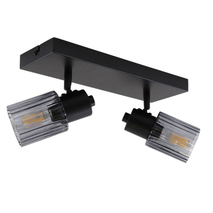 Retro ceiling spotlight grey, Omer