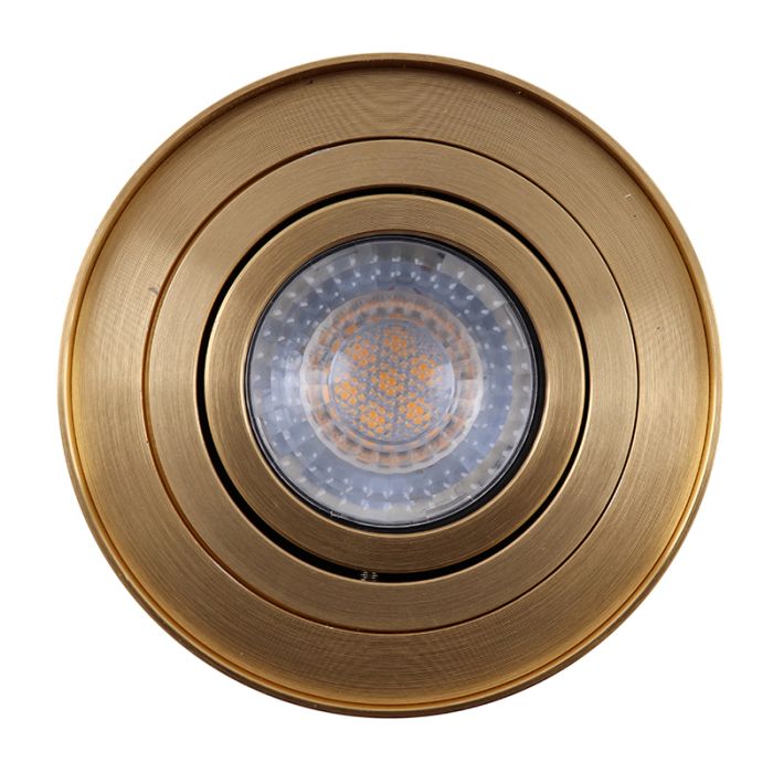 Metal surface mounted downlight brass, Onno