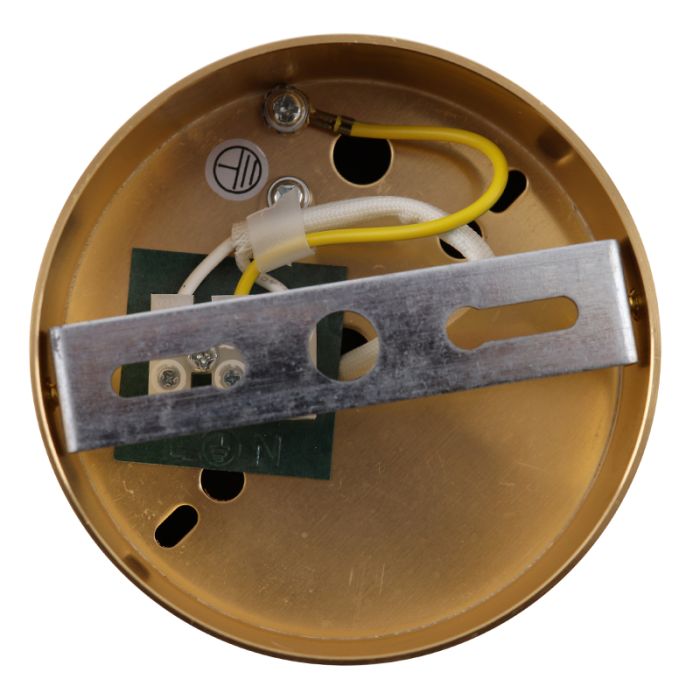 Metal surface mounted downlight brass, Onno