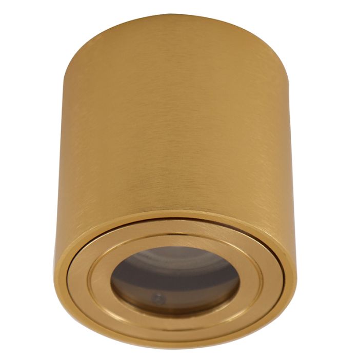 Metal surface mounted downlight brass, Alion, IP44