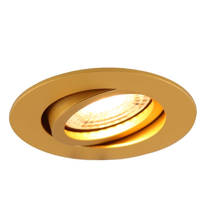 Metal recessed light brass, Scott