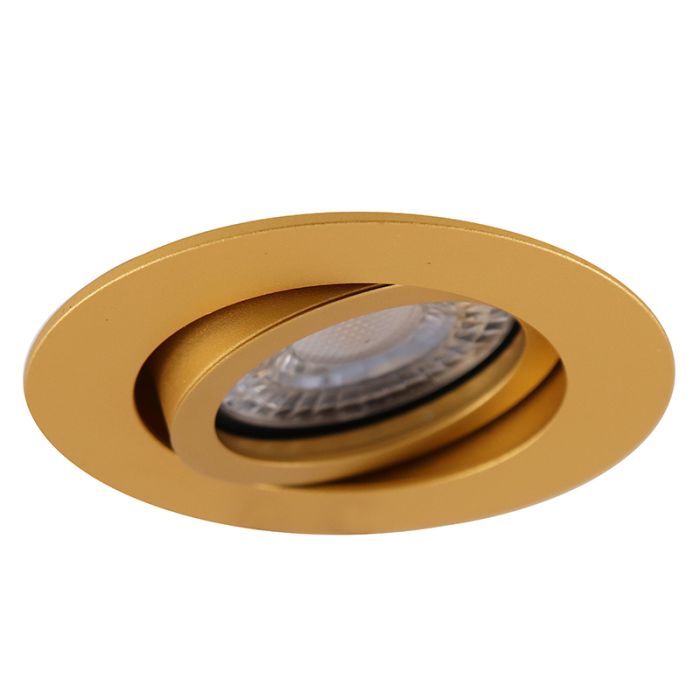 Metal recessed light brass, Scott